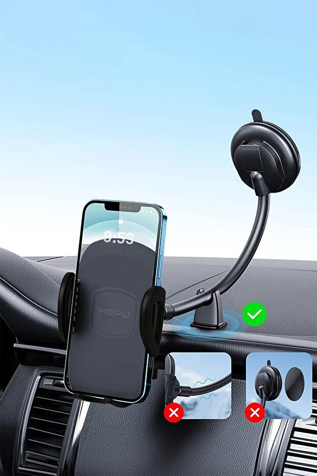 Lansro Premium Vakumlu Araç Telefon Tutucu