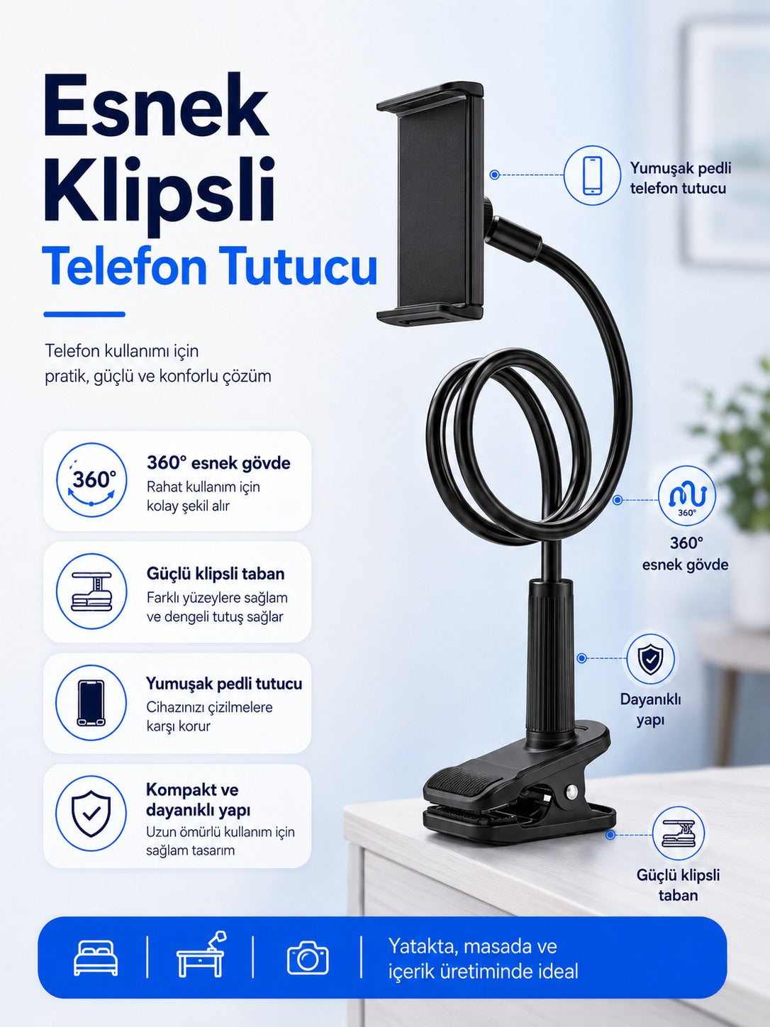 Clorns Pro Tablet Tutucu
